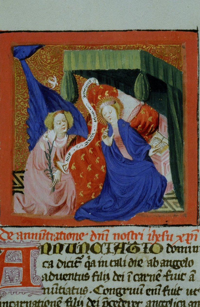 Ms Gen 1111 Page fra Legenda Aurea, Brugge, ca. 1400-10 av Flemish School