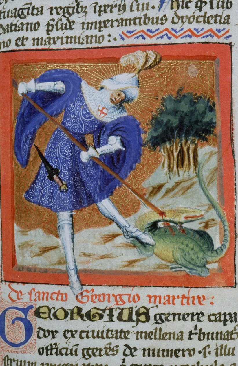 Ms Gen 1111 Page fra Legenda Aurea, Brugge, ca. 1400-10 av Flemish School