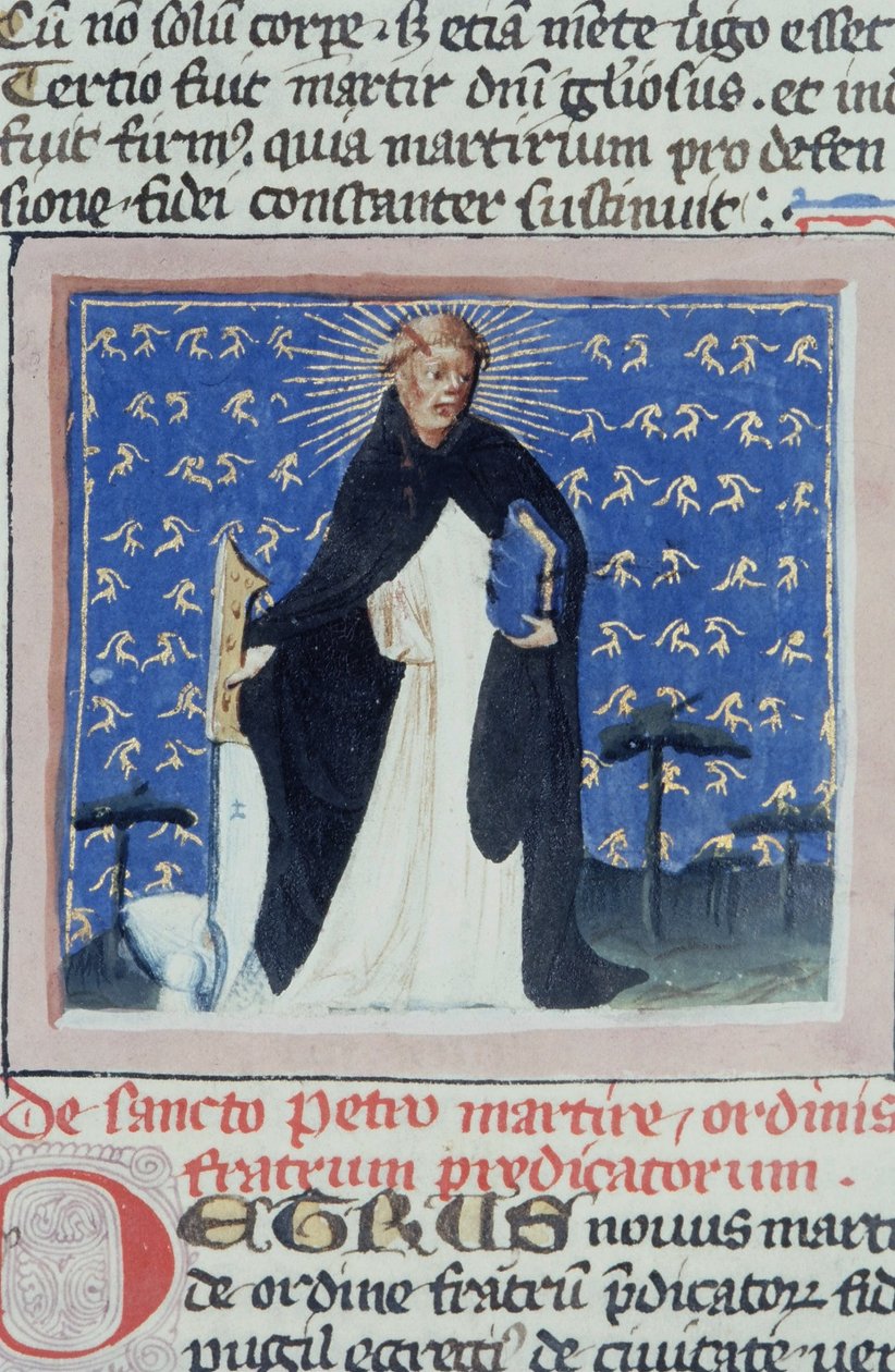 Ms Gen 1111 Page fra Legenda Aurea, Brugge, ca. 1400-10 av Flemish School
