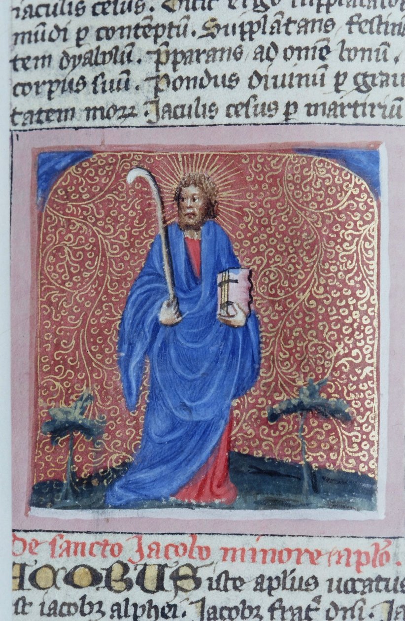 Ms Gen 1111 Page fra Legenda Aurea, Brugge, ca. 1400-10 av Flemish School