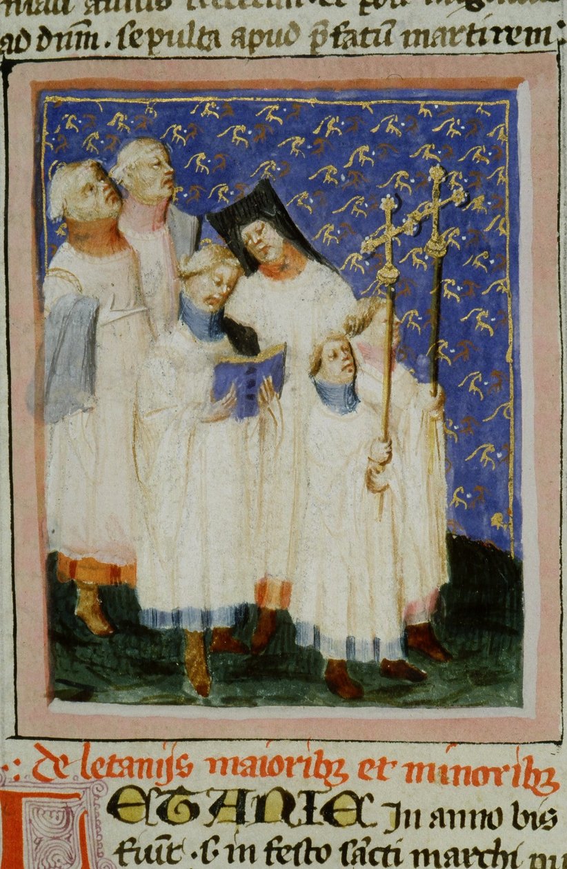 Ms Gen 1111 Page fra Legenda Aurea, Brugge, ca. 1400-10 av Flemish School