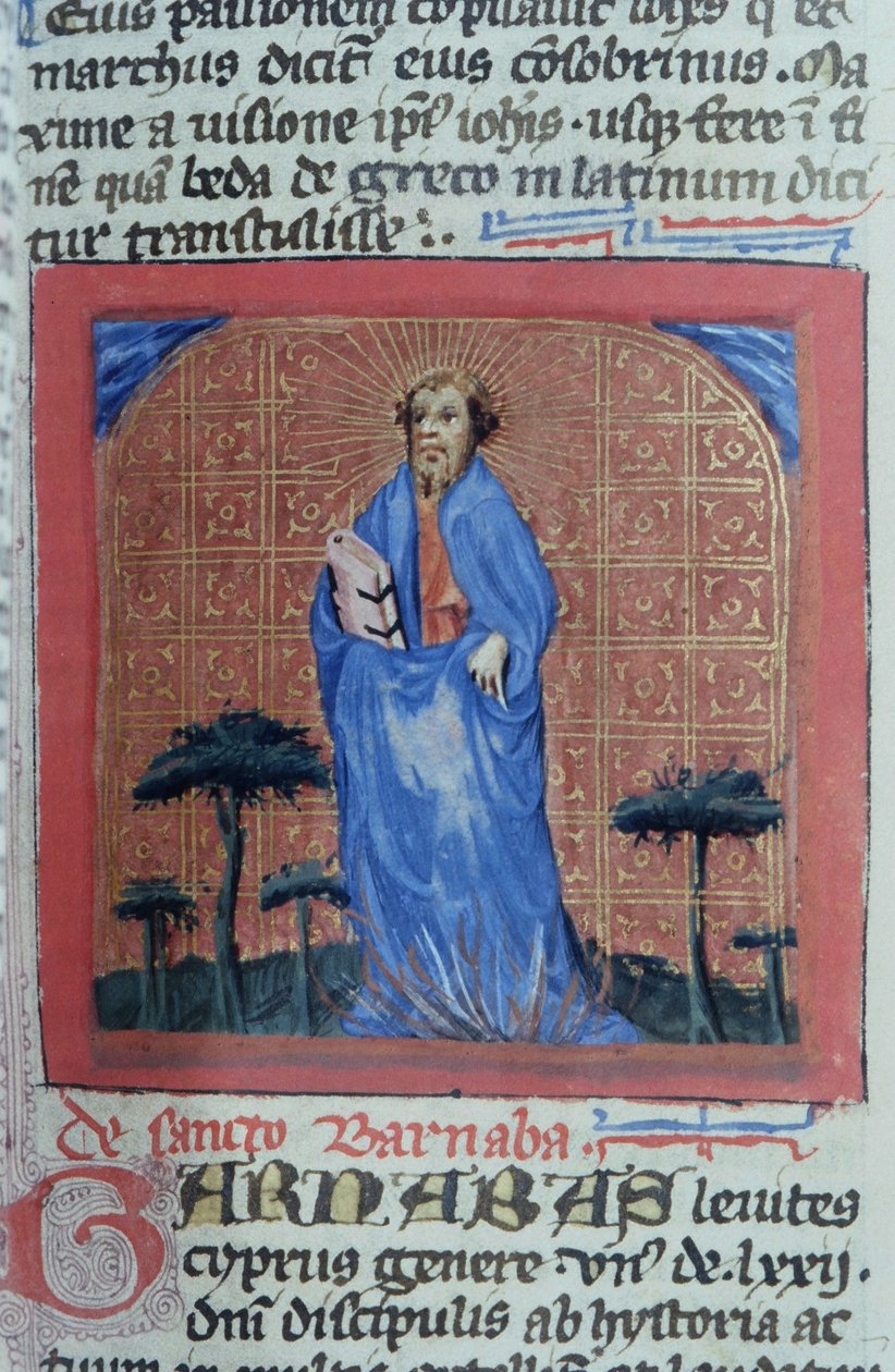 Ms Gen 1111 Page fra Legenda Aurea, Brugge, ca. 1400-10 av Flemish School