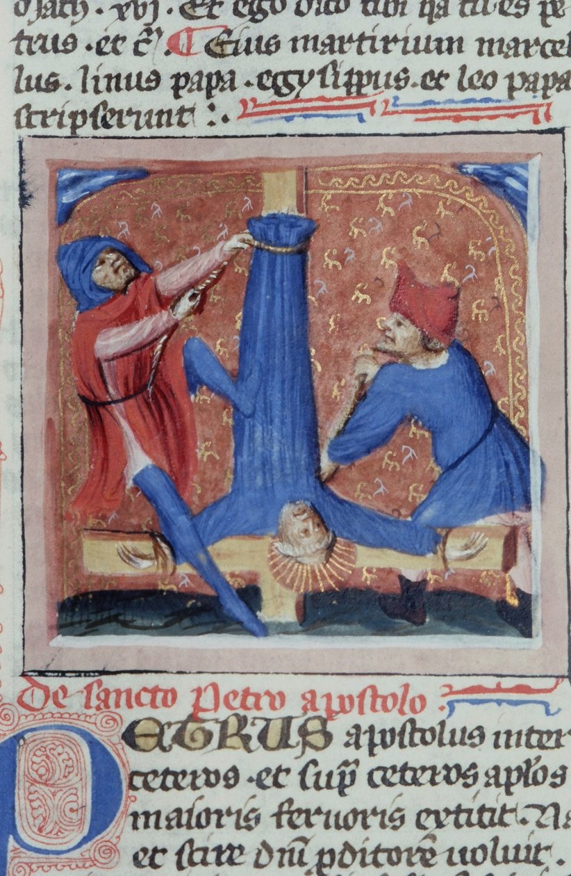 Ms Gen 1111 Page fra Legenda Aurea, Brugge, ca. 1400-10 av Flemish School