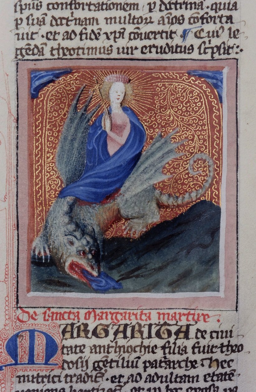 Ms Gen 1111 Page fra Legenda Aurea, Brugge, ca. 1400-10 av Flemish School