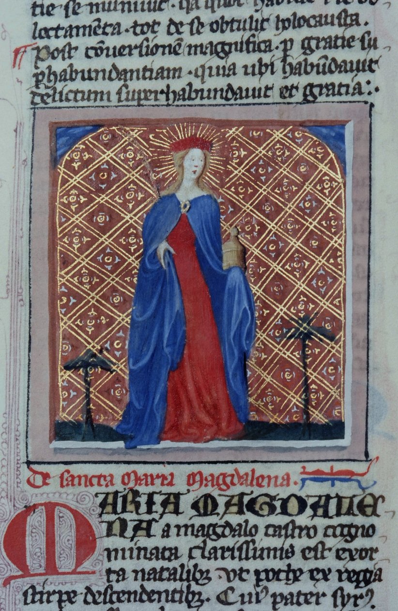 Ms Gen 1111 Page fra Legenda Aurea, Brugge, ca. 1400-10 av Flemish School
