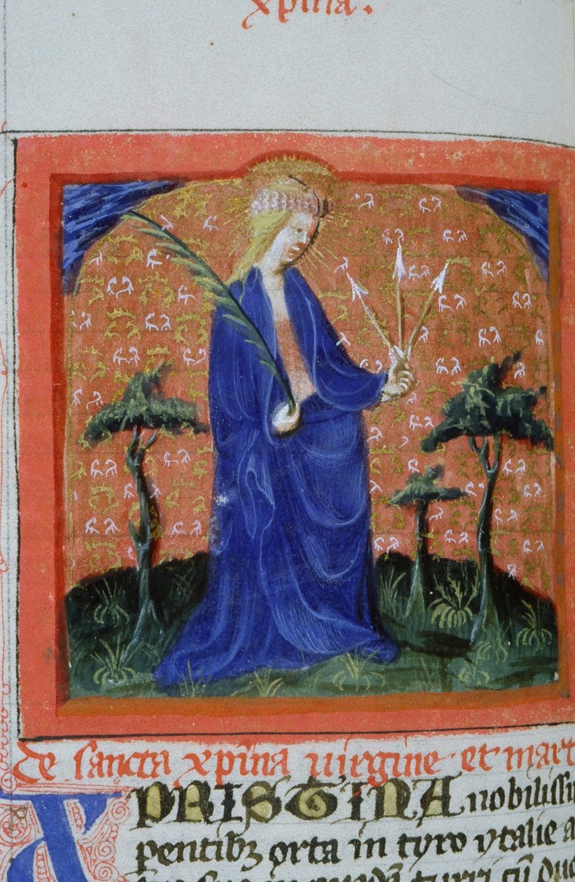Ms Gen 1111 Page fra Legenda Aurea, Brugge, ca. 1400-10 av Flemish School