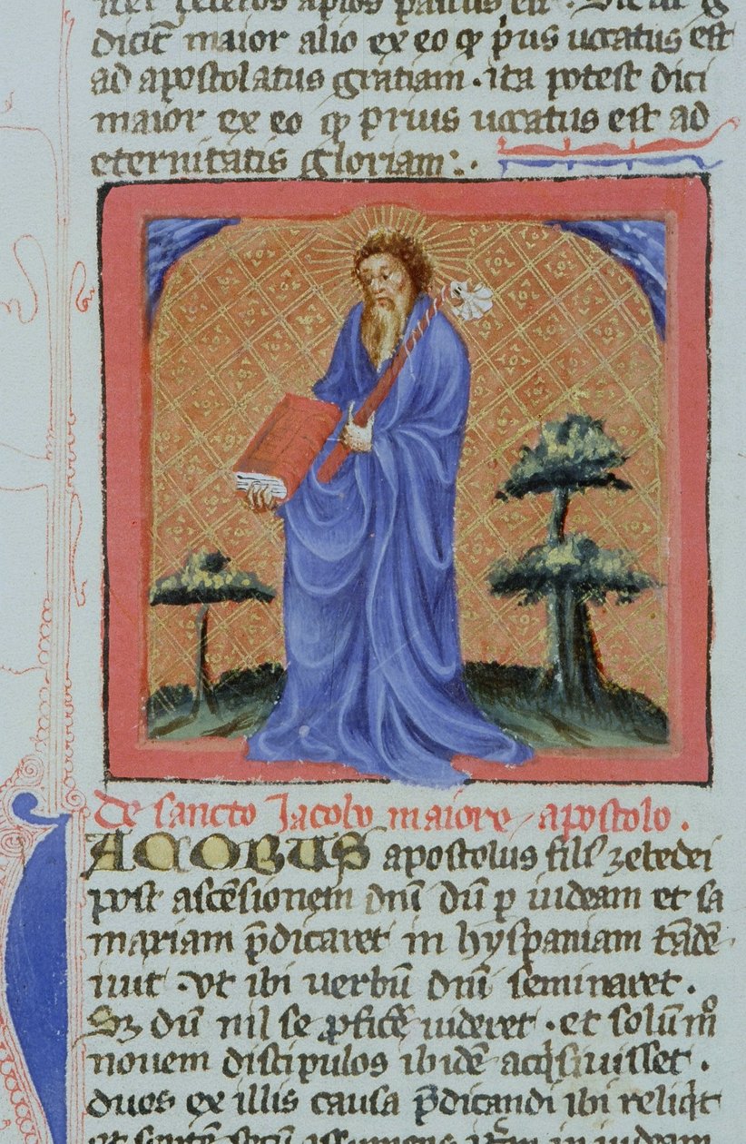 Ms Gen 1111 Page fra Legenda Aurea, Brugge, ca. 1400-10 av Flemish School