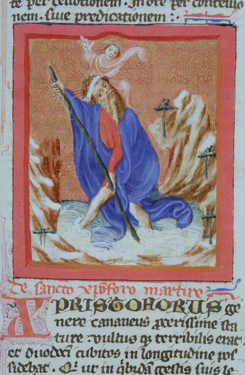 Ms Gen 1111 Page fra Legenda Aurea, Brugge, ca. 1400-10 av Flemish School