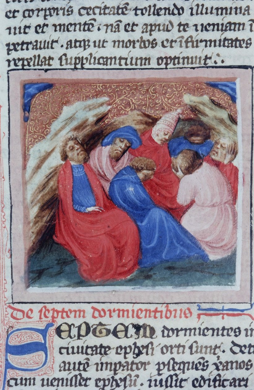 Ms Gen 1111 Page fra Legenda Aurea, Brugge, ca. 1400-10 av Flemish School