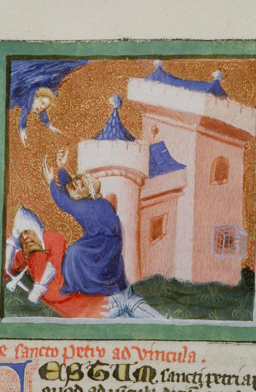 Ms Gen 1111 Page fra Legenda Aurea, Brugge, ca. 1400-10 av Flemish School