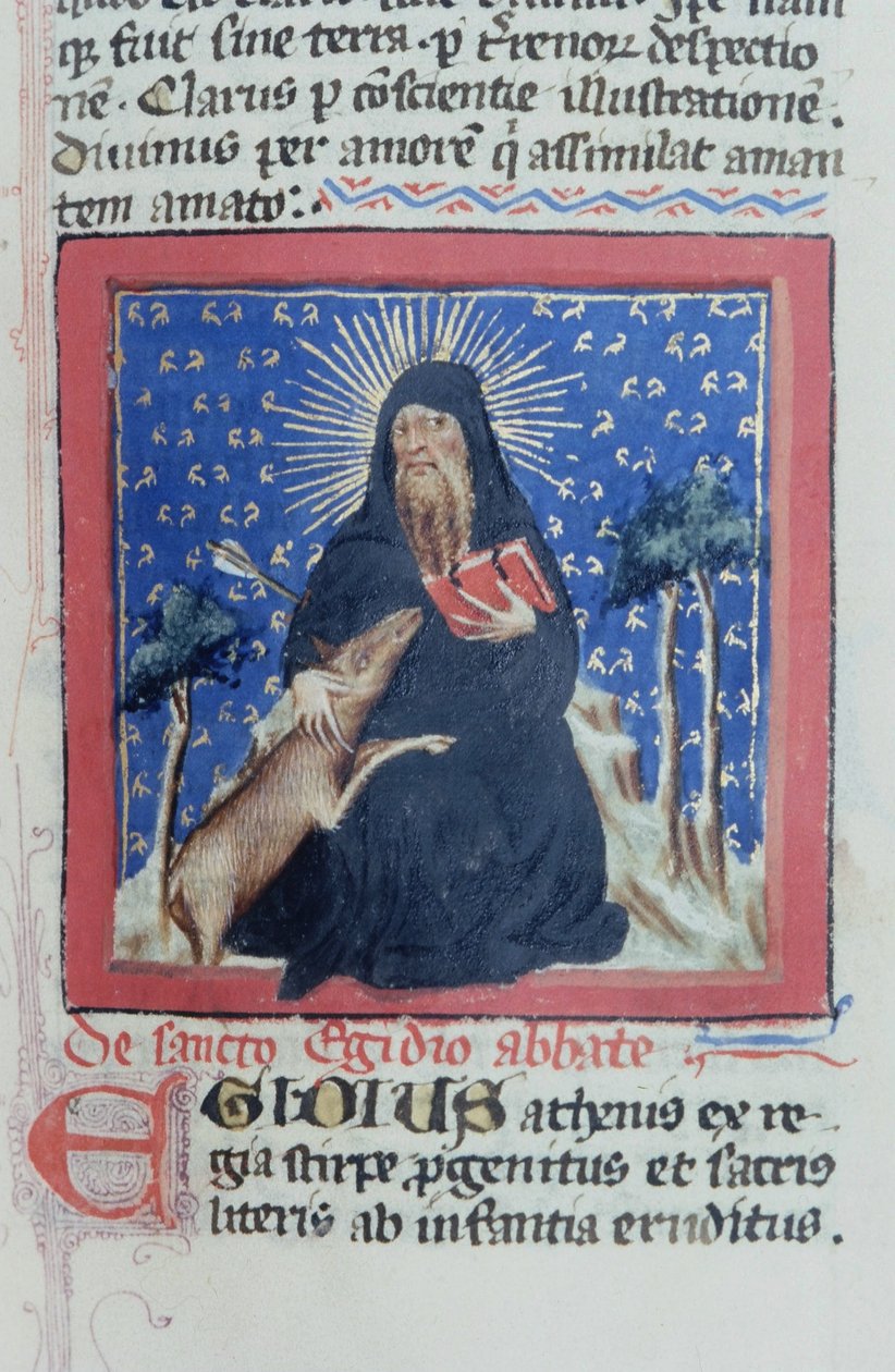 Ms Gen 1111 Page fra Legenda Aurea, Brugge, ca. 1400-10 av Flemish School