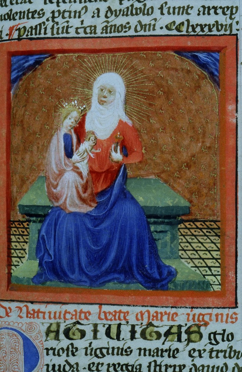 Ms Gen 1111 Page fra Legenda Aurea, Brugge, ca. 1400-10 av Flemish School