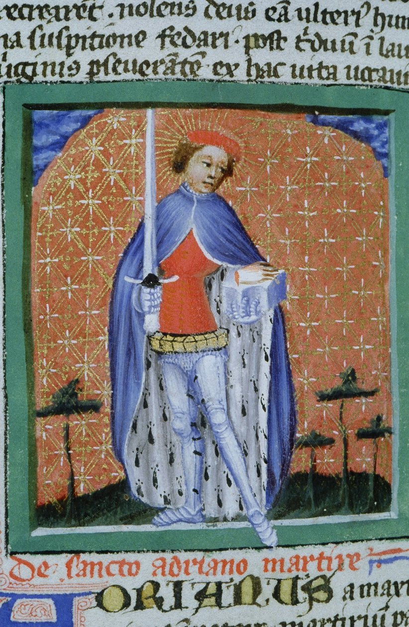 Ms Gen 1111 Page fra Legenda Aurea, Brugge, ca. 1400-10 av Flemish School