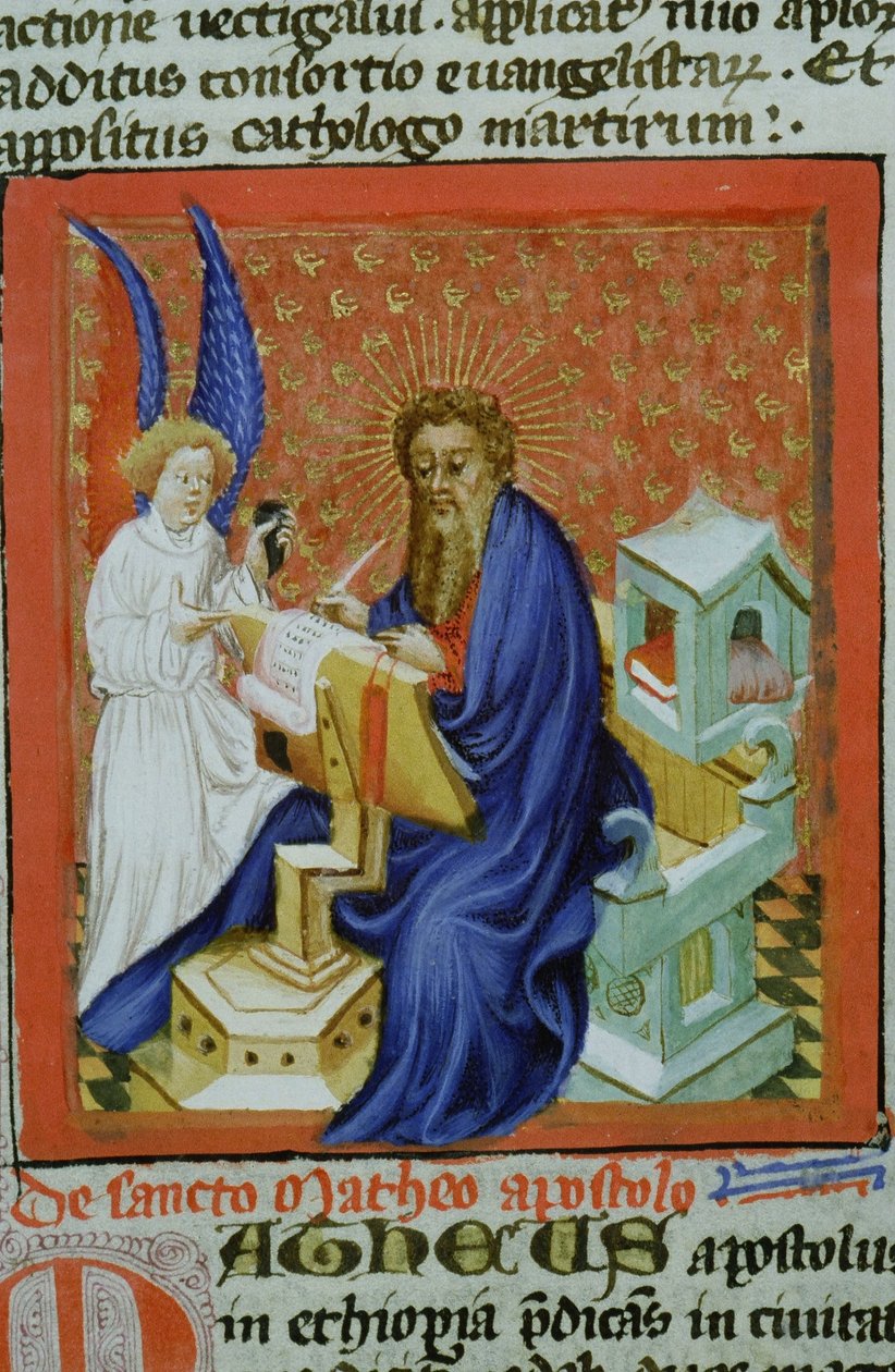 Ms Gen 1111 Page fra Legenda Aurea, Brugge, ca. 1400-10 av Flemish School