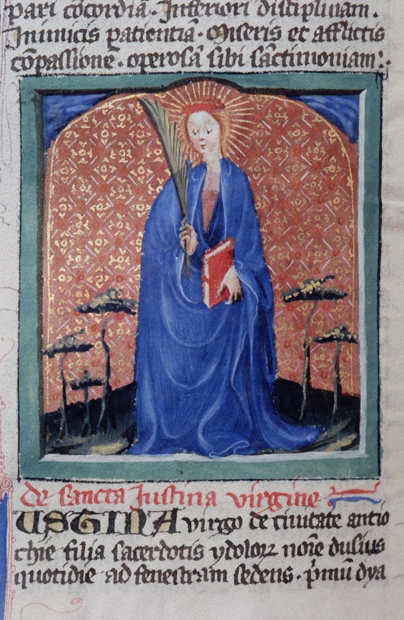 Ms Gen 1111 Page fra Legenda Aurea, Brugge, ca. 1400-10 av Flemish School