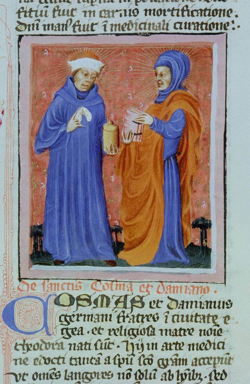 Ms Gen 1111 Page fra Legenda Aurea, Brugge, ca. 1400-10 av Flemish School