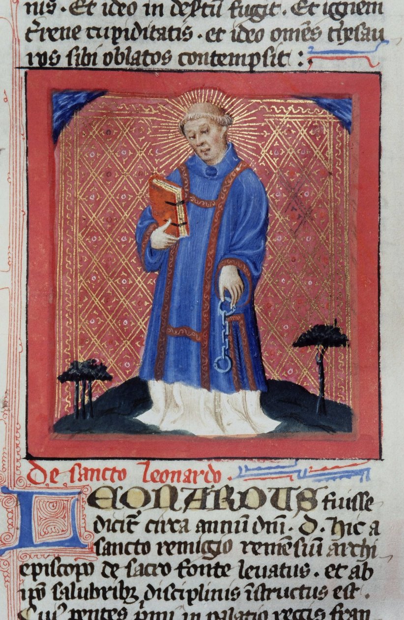 Ms Gen 1111 Page fra Legenda Aurea, Brugge, ca. 1400-10 av Flemish School