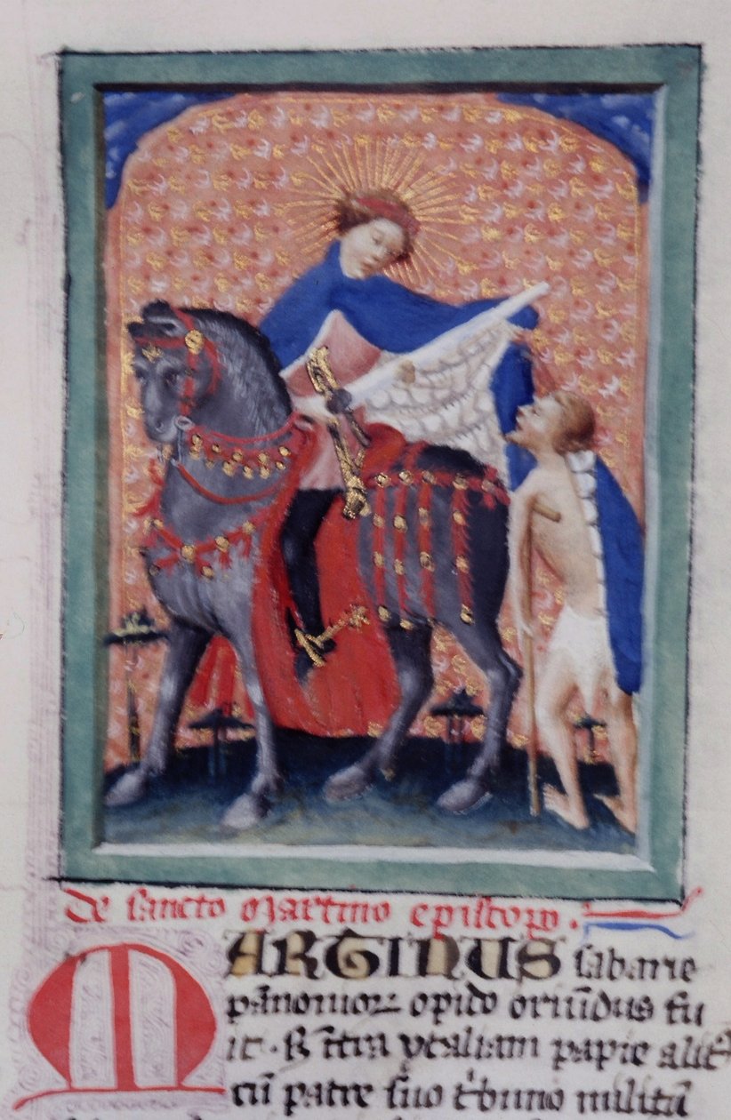 Ms Gen 1111 Page fra Legenda Aurea, Brugge, ca. 1400-10 av Flemish School