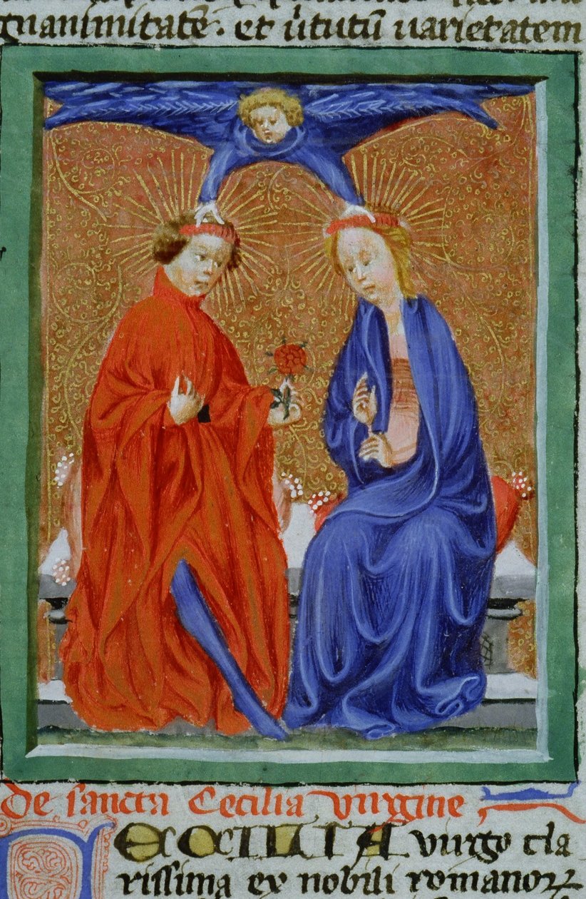 Ms Gen 1111 Page fra Legenda Aurea, Brugge, ca. 1400-10 av Flemish School