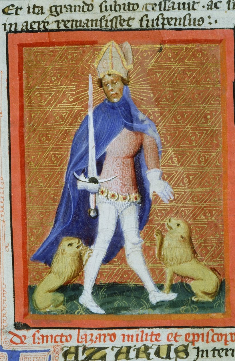 Ms Gen 1111 Page fra Legenda Aurea, Brugge, ca. 1400-10 av Flemish School