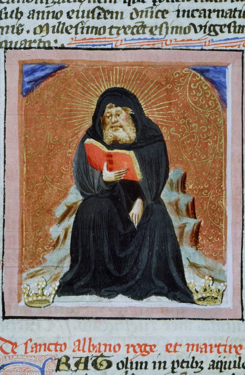 Ms Gen 1111 Page fra Legenda Aurea, Brugge, ca. 1400-10 av Flemish School