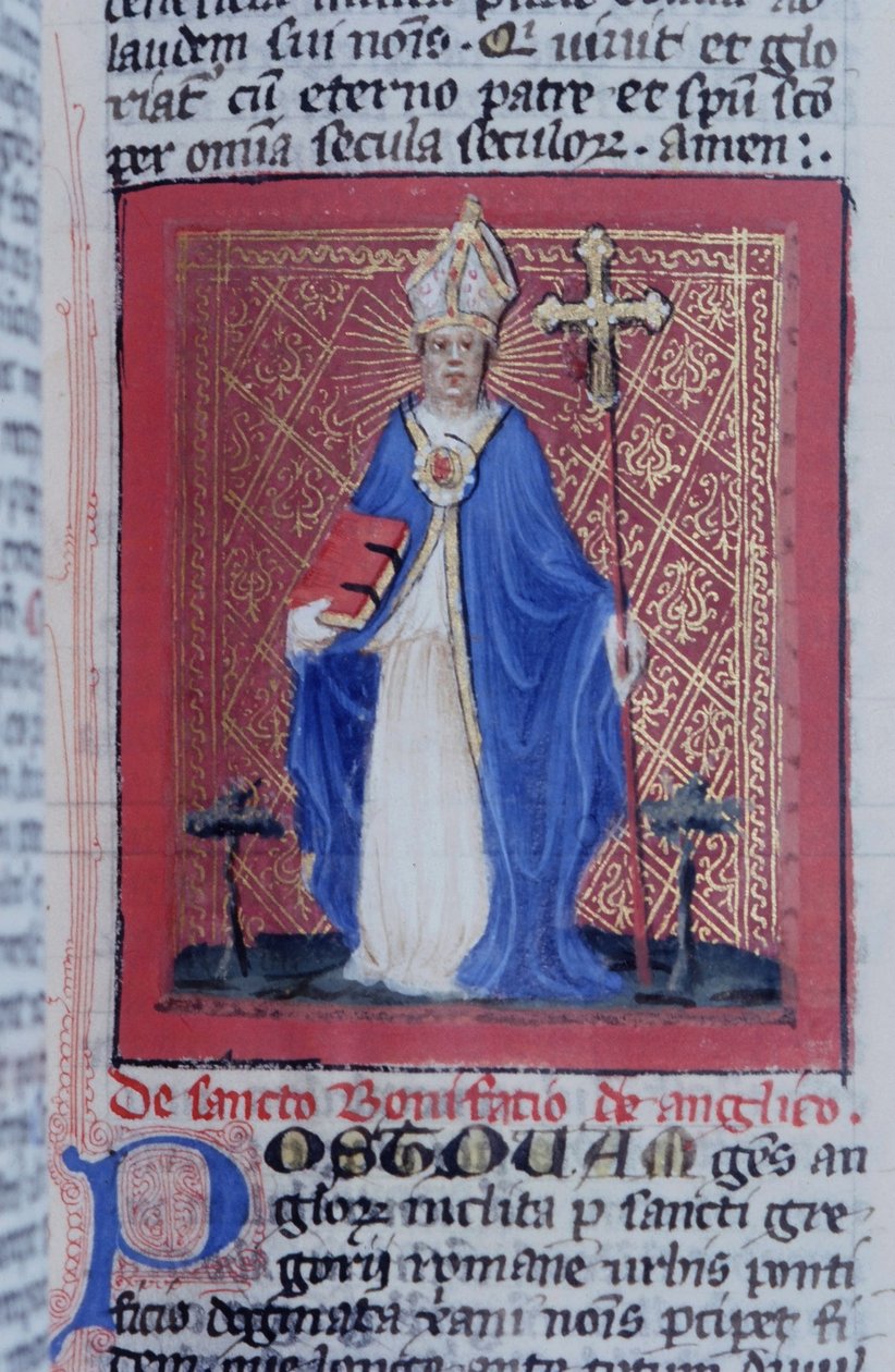 Ms Gen 1111 Page fra Legenda Aurea, Brugge, ca. 1400-10 av Flemish School