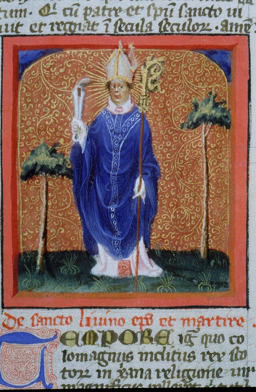 Ms Gen 1111 Page fra Legenda Aurea, Brugge, ca. 1400-10 av Flemish School