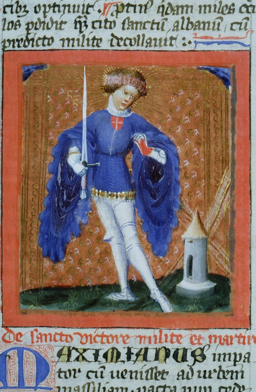 Ms Gen 1111 Page fra Legenda Aurea, Brugge, ca. 1400-10 av Flemish School