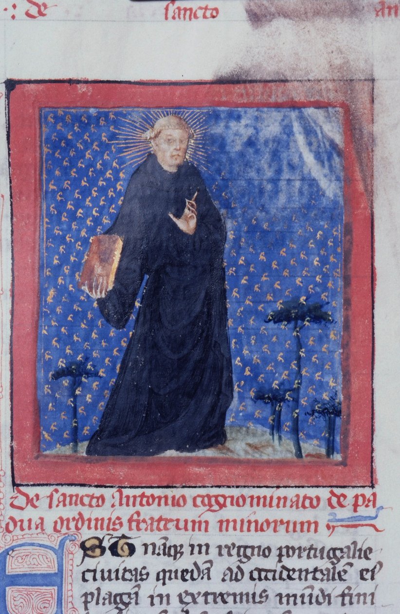 Ms Gen 1111 Page fra Legenda Aurea, Brugge, ca. 1400-10 av Flemish School