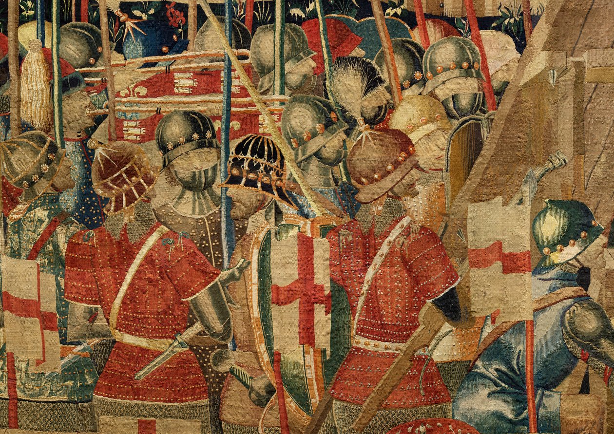 Parish museum for gobeliner (Parish Museum of Pastrana Tapestries). flamsk billedvev. Encirclement of Asilah (Beleiringen av Asilah, De omsingeling van Arzila). Seriens erobringer av kong Alfonso I av Portugal. Tournai. av Flemish School