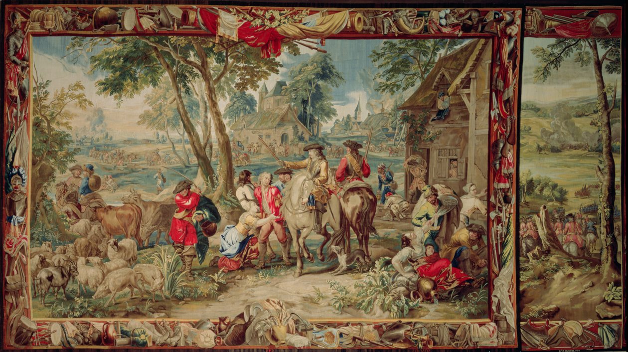 Plyndring, fra The Military Science-serien, Workshop of Judocus de Vos, ca. 1715-24 av Flemish School