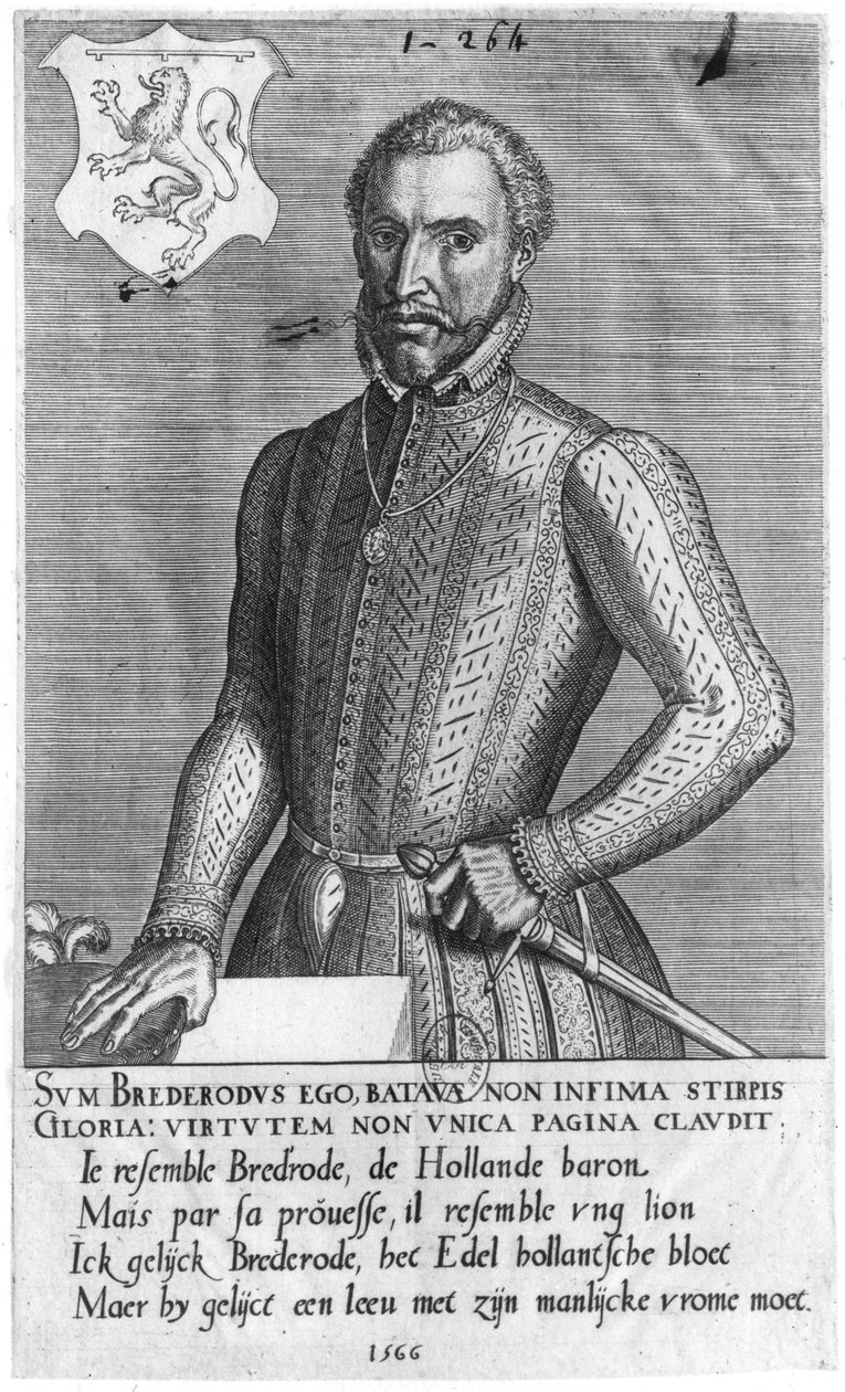 Portrett av grev Henrik av Brederode (1531-68) 1566 av Flemish School