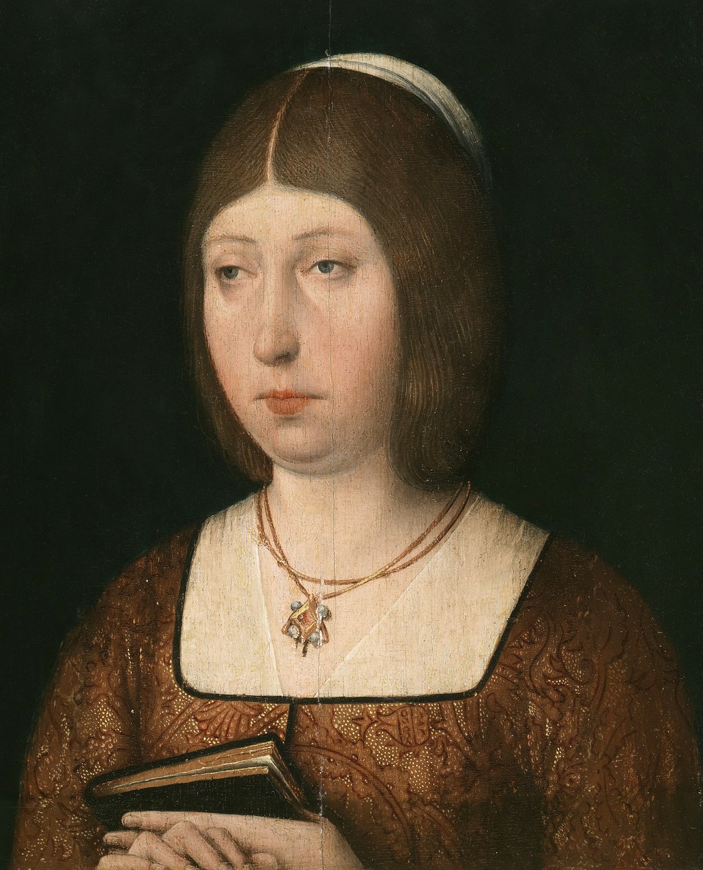 Portrett av Isabella "The Catholic", dronning av Castilla, ca. 1490 av Flemish School