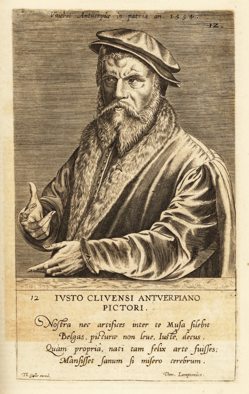 Portrett av Joos van Cleve, flamsk maler aktiv i Antwerpen, ca. 1485-1540 av Flemish School