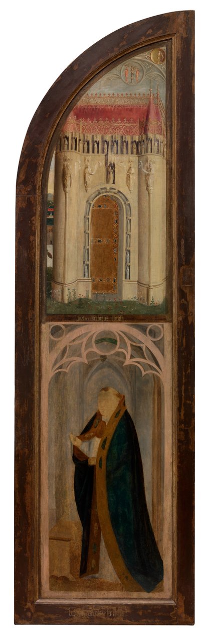 Høyre panel av Madonna og Petrus Wijts (olje på panel) av Flemish School
