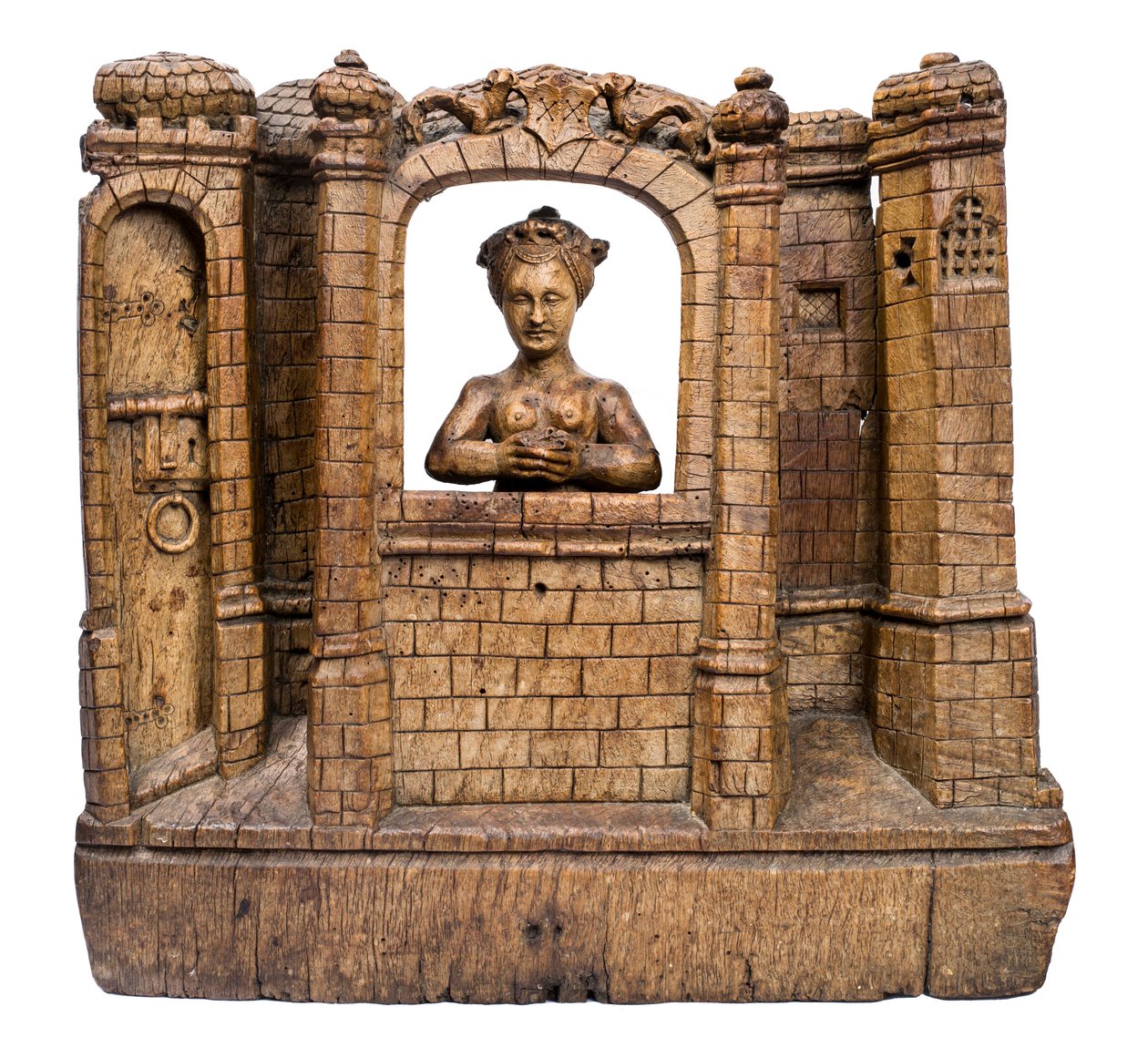 Den hellige Barbara i tårnet hennes, ca. 1500 av Flemish School
