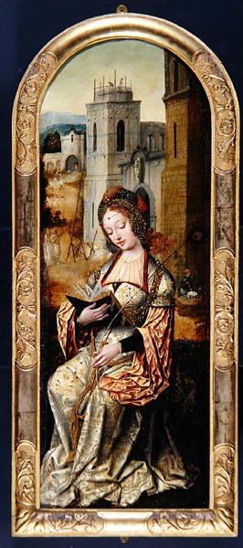 St. Barbara, tidlig på 1500-tallet (olje på panel) av Flemish School