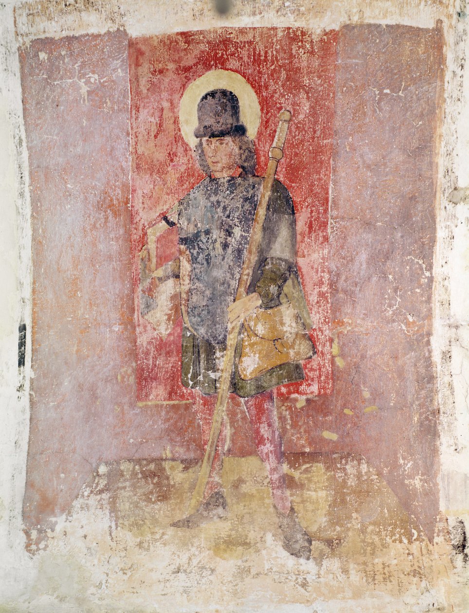 St. Brendan of Ireland, veggmaleri fra krypten, ca. 1480-1540 av Flemish School