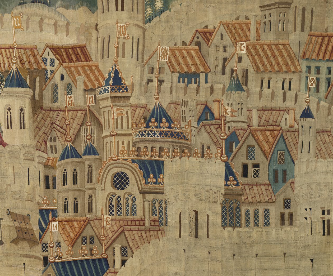 Tapet som viser erobringene av kong Alfonso V av Portugal av Flemish School