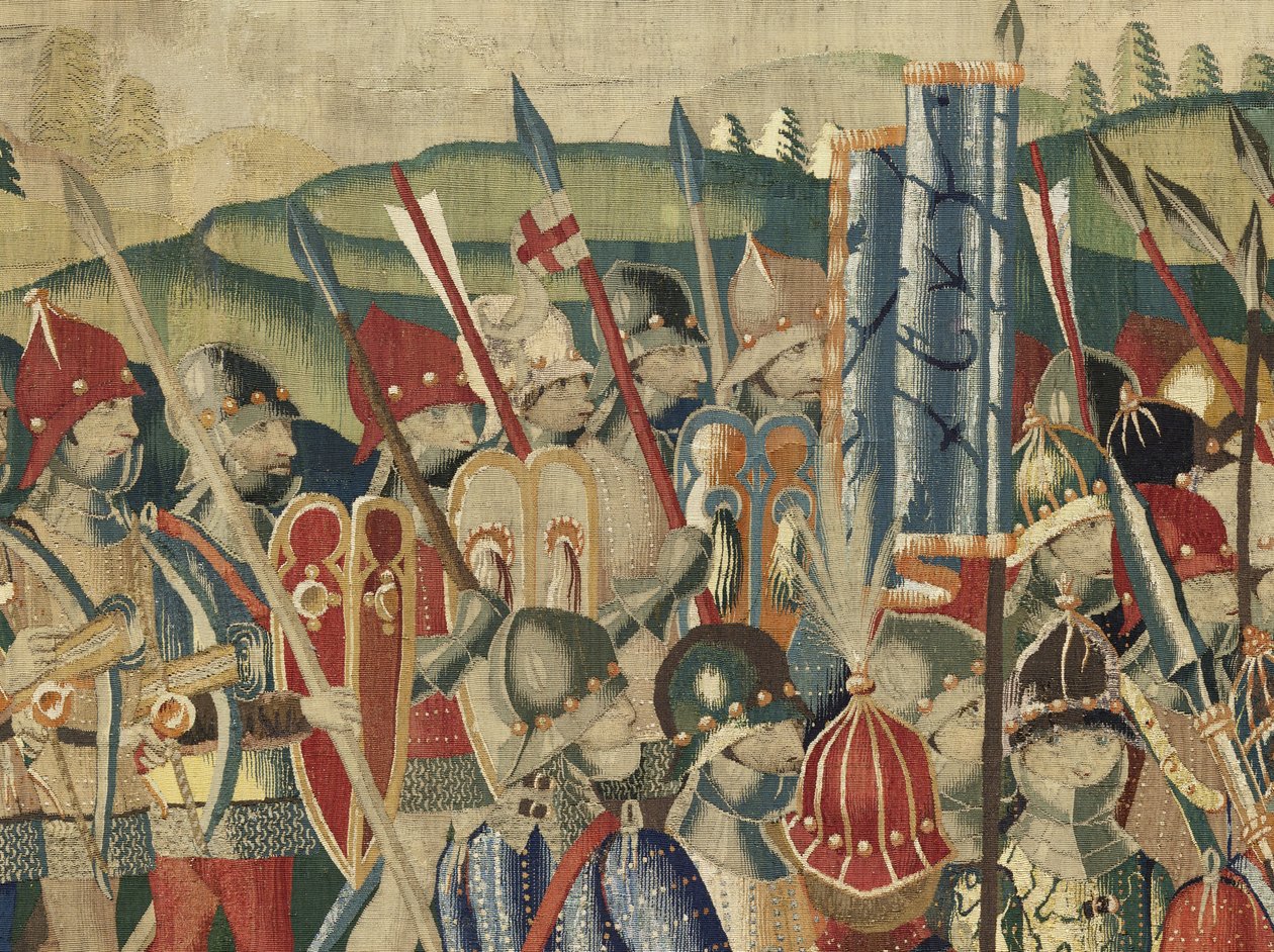 Tapet som viser erobringene av kong Alfonso V av Portugal av Flemish School