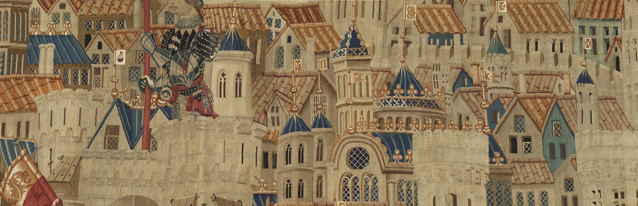 Tapet som viser erobringene av kong Alfonso V av Portugal av Flemish School