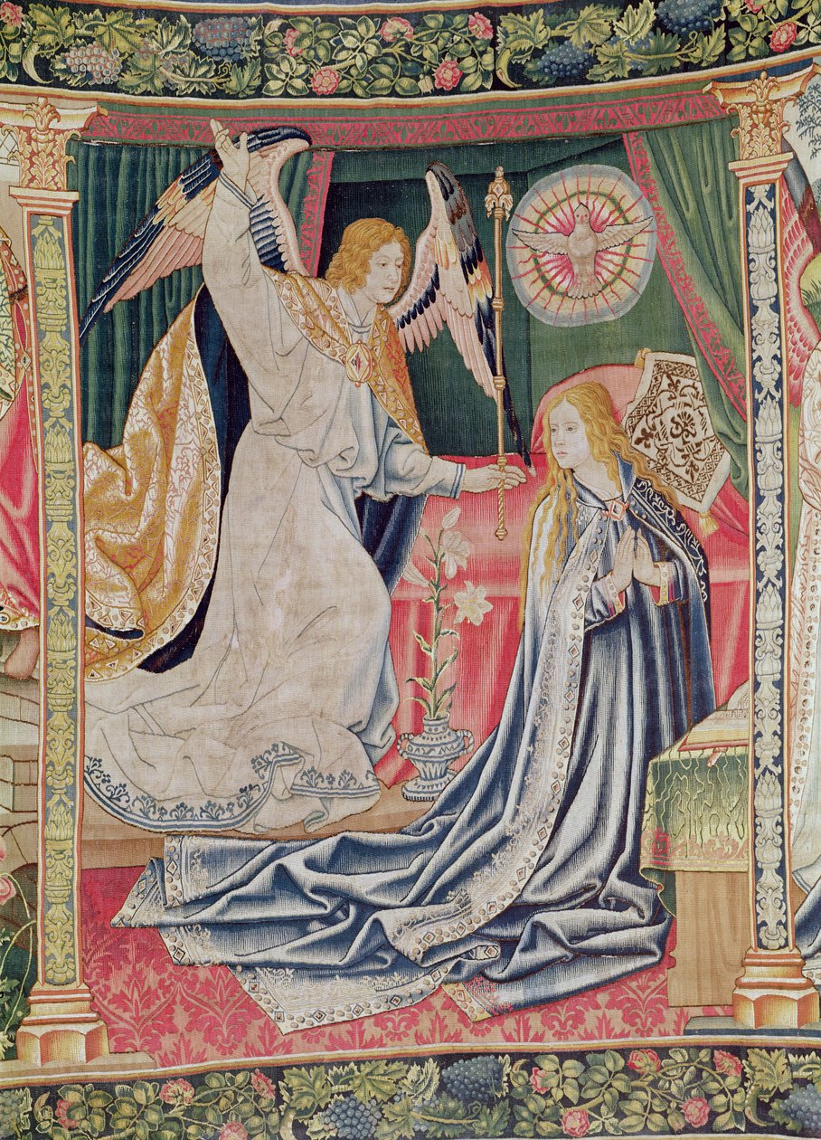Bebudelsen, verkstedet i Brussel, ca. 1510 av Flemish School