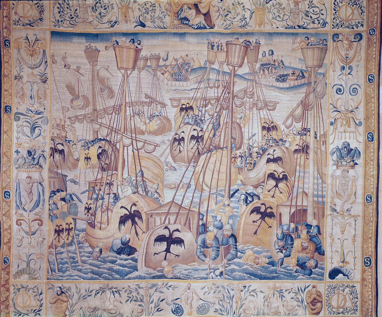 Slaget ved Tunis eller Lepanto av Flemish School