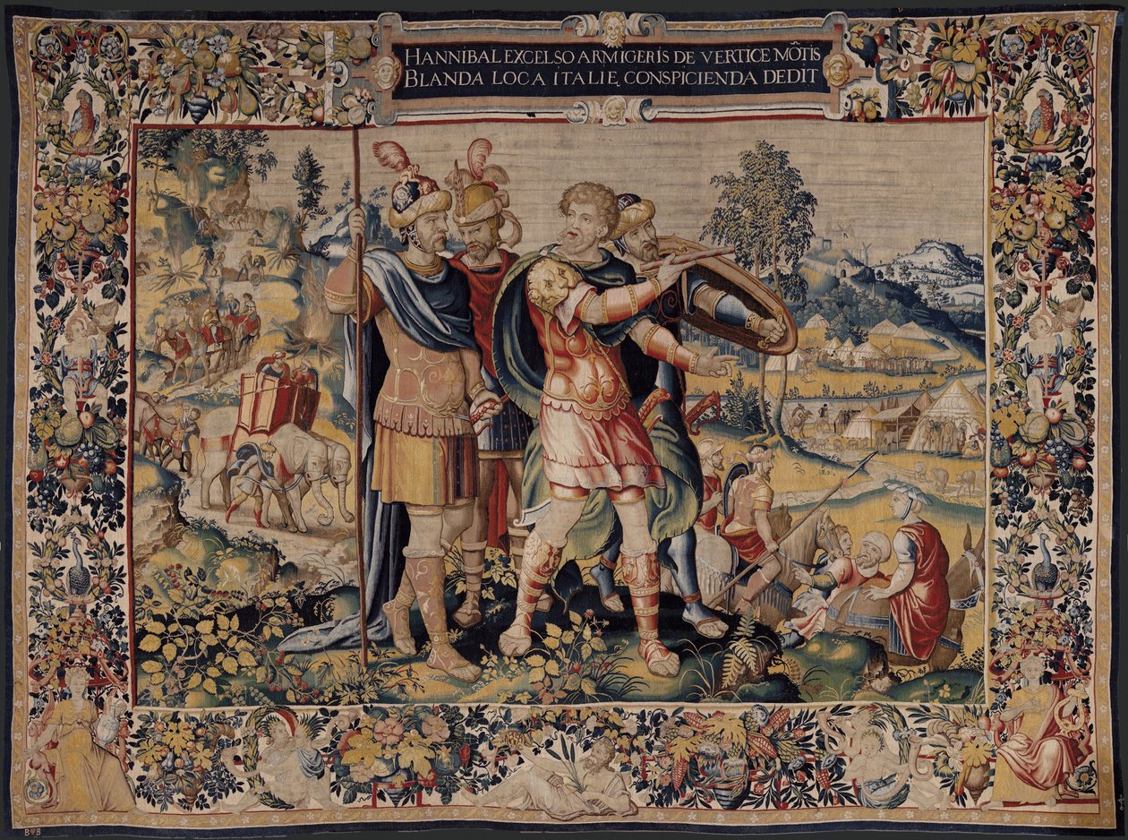 The History of Hannibal, ca. 1570 (teppe) av Flemish School