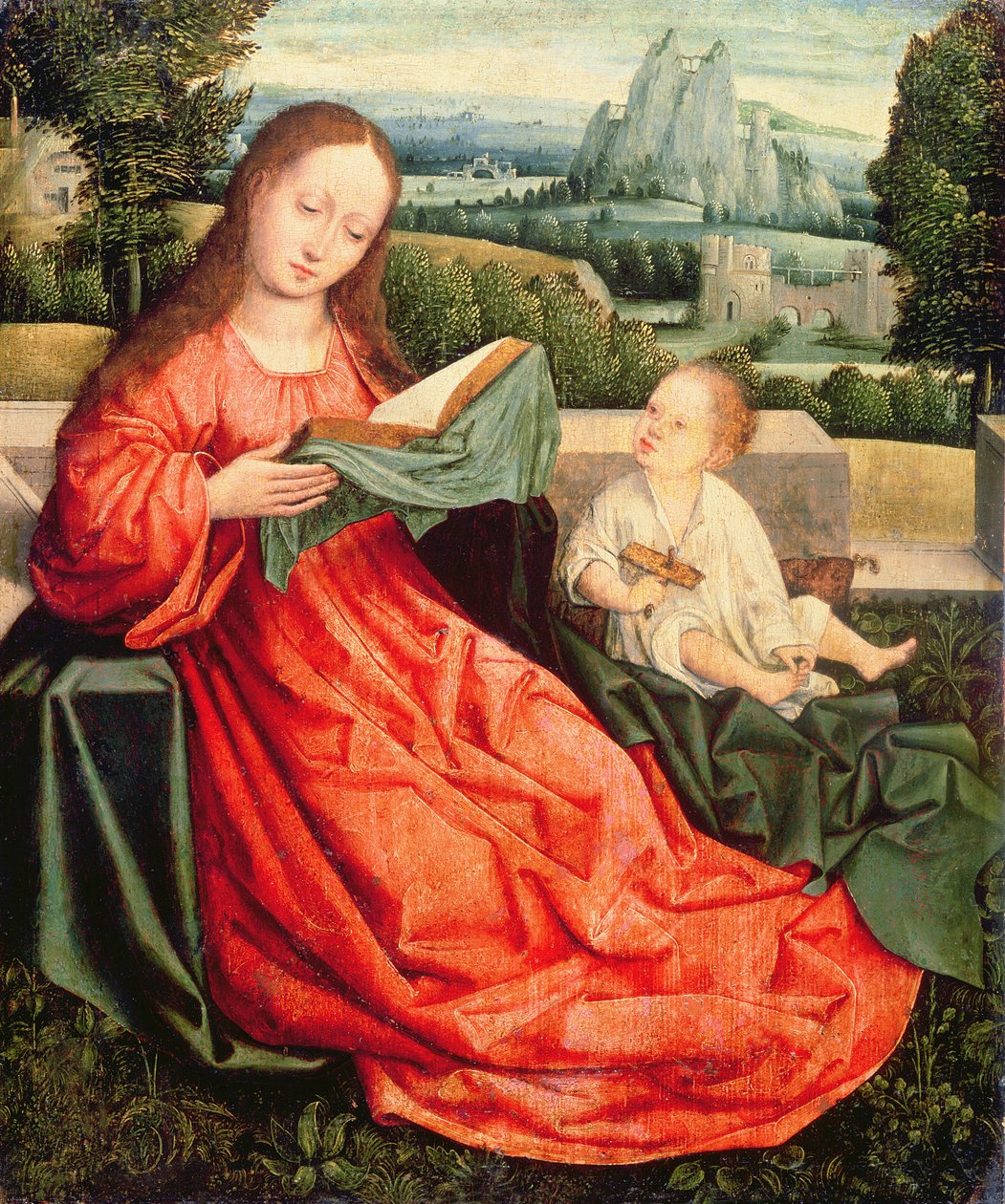 Madonnaen og barnet av Flemish School