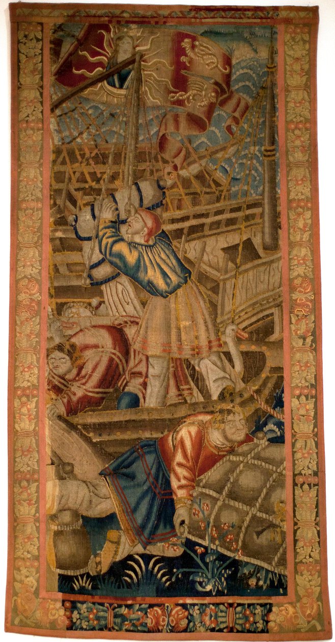 Portugiserne i India - flamsk billedvev av Tournai fra første kvartal av 1500-tallet - Musee de la Marine de Lisbon (Portugal) av Flemish School