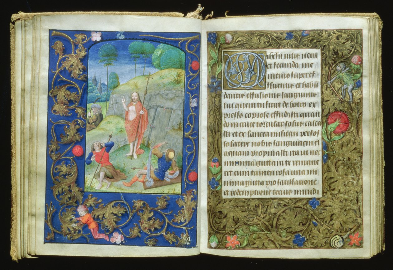 The Resurrection, miniatyr fra Stafford Prayer Book av Flemish School