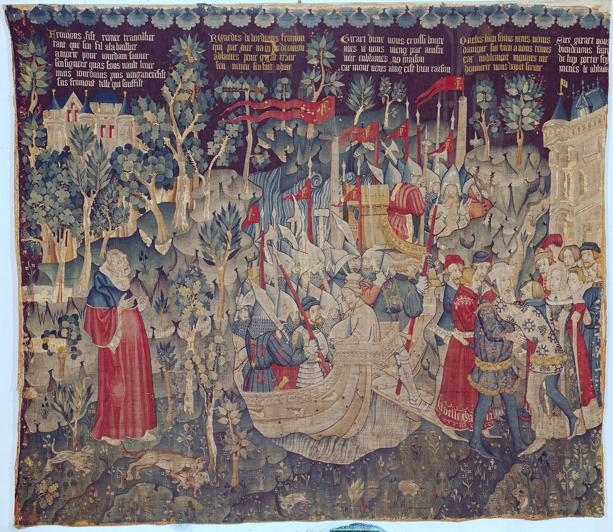 Historien om Jourdain de Blaye, Arras Workshop av Flemish School