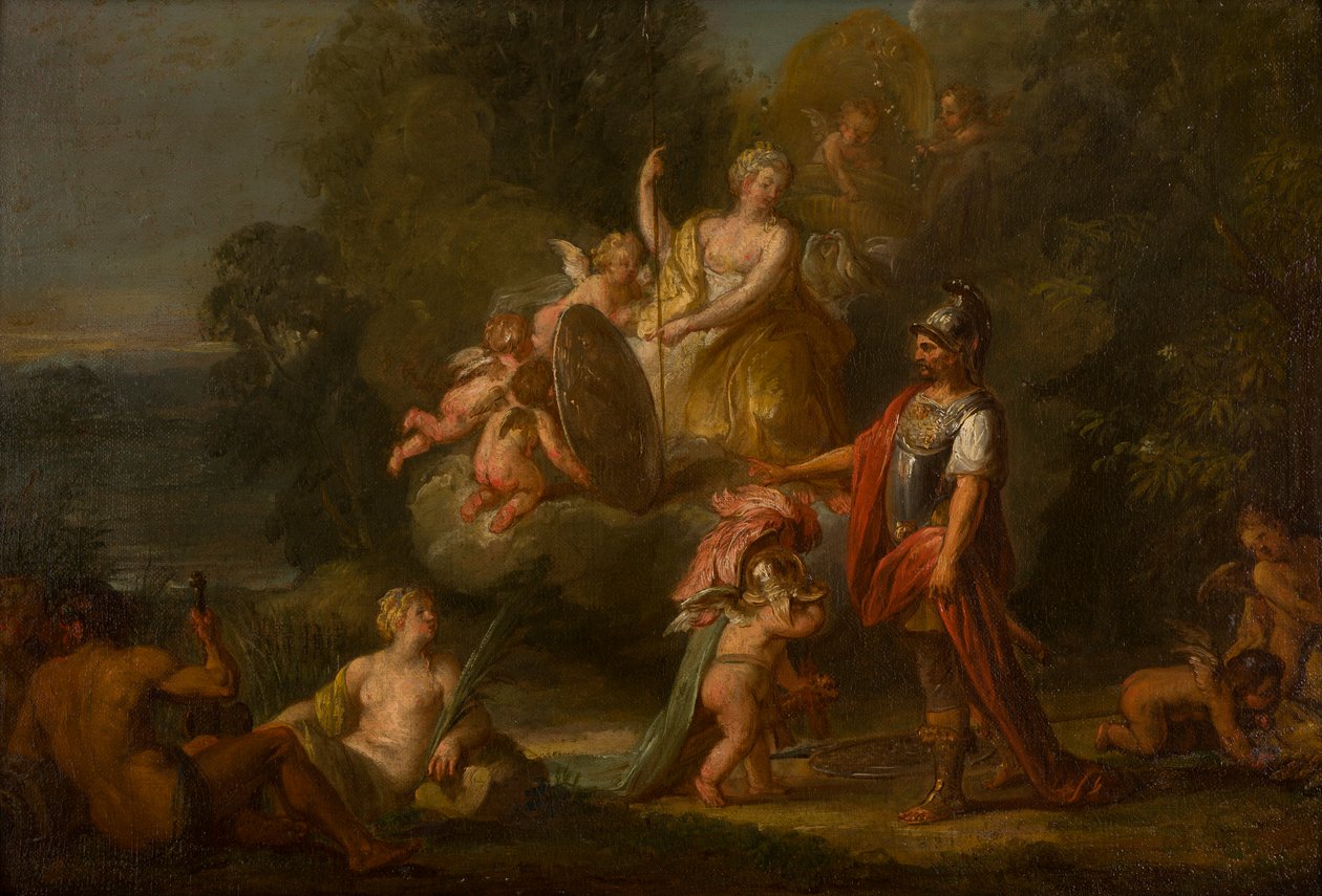 Venus gir våpen til Aeneas, ca. 1400-1699 (olje, lerret og panel) av Flemish School
