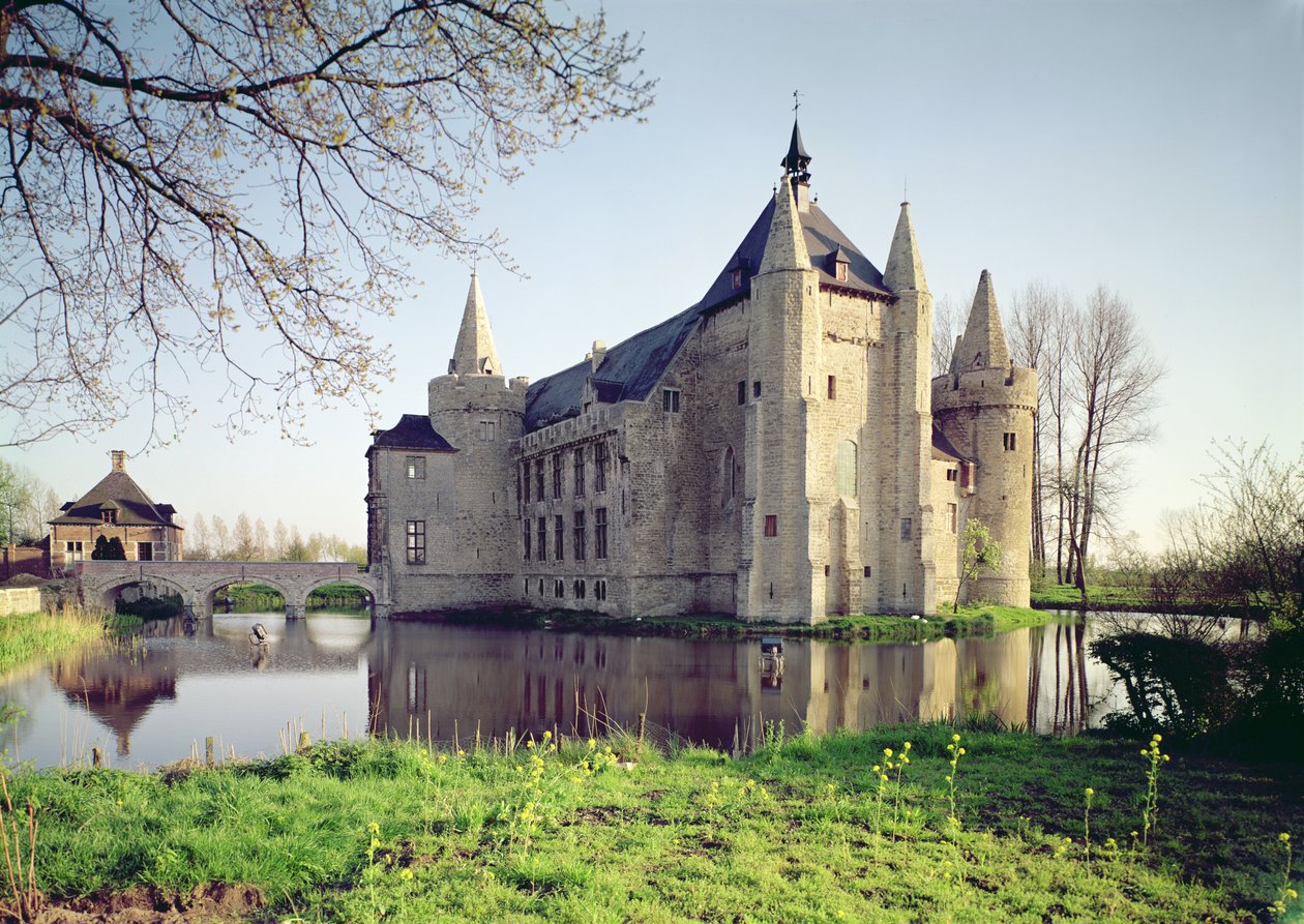 Utsikt over Chateau av Flemish School
